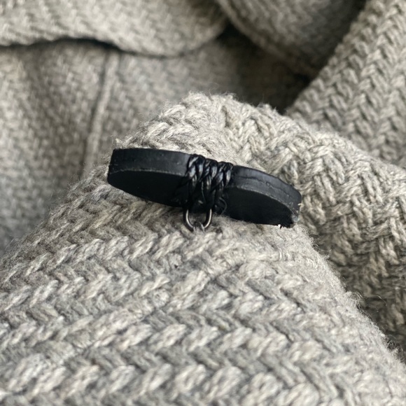 Jessica Simpson Hooded Textured Wool Coat - L - Picture 8 of 16